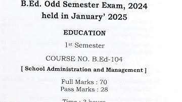 #B.ED 104 QUESTION PAPER ASSAM UNIVERSITY SILCHAR 2025/0#PURCHASE ALL NOTES ONLY IN 500 RUPEES