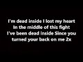 widescreen mode - dead inside (lyrics)