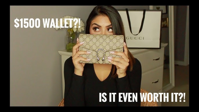 Gucci Dionysus GG Supreme Wallet on Chain WOC - THE PURSE AFFAIR