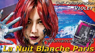 Solbi(Kwon ji-an) '2019 La Nuit Blanche Paris [Art Performance Painting]