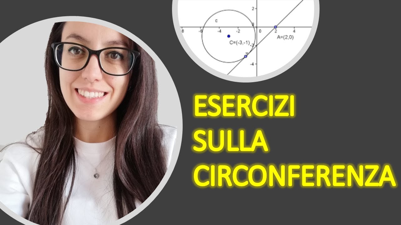 5 ESERCIZI sulla circonferenza