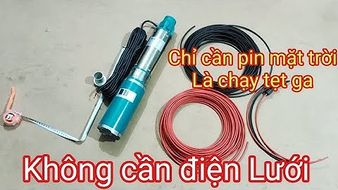 🇻🇳 Chỉ cần pin mặt trời, các bác bơm nước thoải mái, không tốn 1 xu tiền điện - Shop Solar