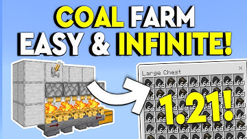 BEST INFINITE COAL FARM 1.21 Minecraft Bedrock - MCPE/Xbox/PS4/Nintendo Switch/Windows 10