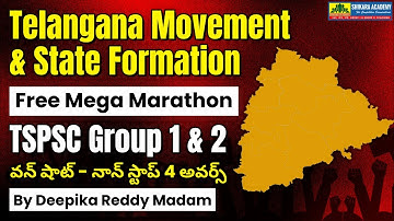 Telangana Movement & State Formation Marathon | Telangana Movement Free Class for TSPSC Group 1 & 2