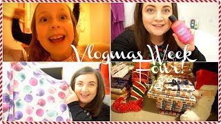 VLOGMAS Week Four! Family, Christmas Eve Boxes \& Party Food! | KayleighMC