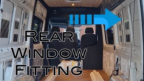 I fitted a Window 🙂. VW Crafter campervan rear window fitting.