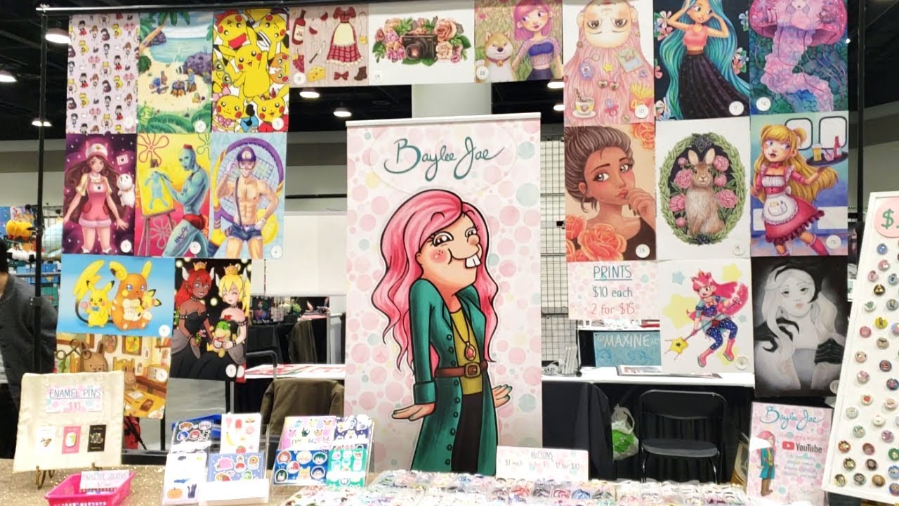 Tabling in the Artist Alley! - YouTube