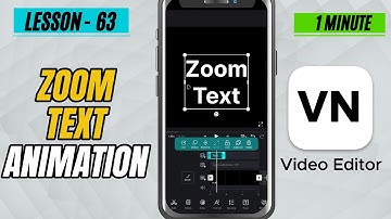How to add Zoom Text Animation in VN Video Editor - Lesson 63 VN Video Editor Tutorial