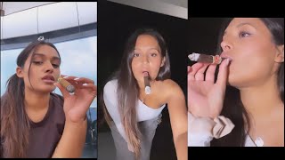 Cigar Woman Amy Smoking Cigar