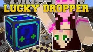 PopularMMOs Pat And Jen  Minecraft: DROPPER CHALLENGE GAMES - Lucky Block Mod - Modded Mini-Game