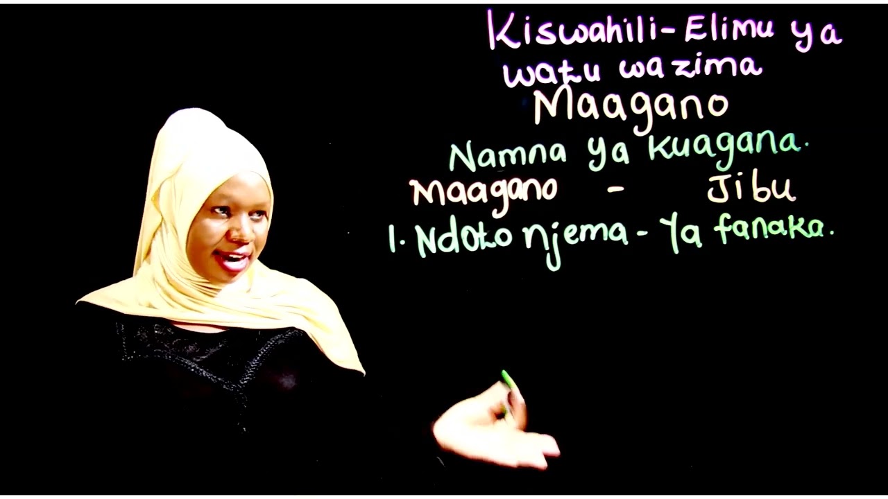 Elimu ya watu wazima Mwalimu Rehema - Maagano, namna ya kuagana