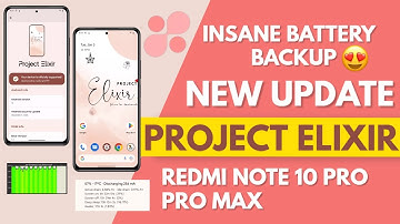 😍🔋Insanse Battery Backup Project Elixir v3.4 Update Android 13 Redmi Note 10 Pro / Pro Max.