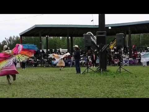 Teen girls fancy driftpile powwow 2018 second song double beat