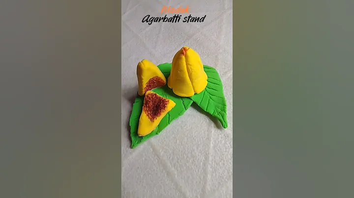 #diy #modak #agarbatti stand #ganpatidecoration #trending #shorts✨🧄