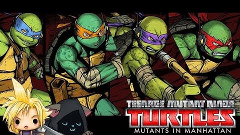 TMNT Mutants In Manhattan Multiplayer Gameplay w/Raine Part  6 : WINGNUT STAGE + BOSS BATTLE