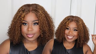 100 % GLUELESS| Brown Mix Color Brown Lace Front Wig | LuvMe Hair