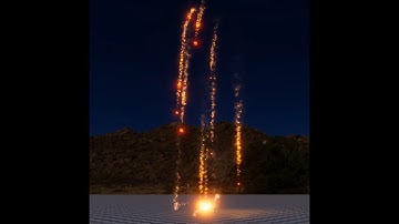 Stones from the sky. PopcornFX effect in O3DE.