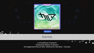 [Bandori - Afterglow | Challenge] Karma - Easy (Lyrics + Gameplay)