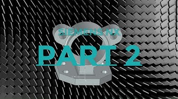 Siemens NX tutorial exercise 200/194/part2 "Create a 3D model from 2D drawing (Beginner)" #cad