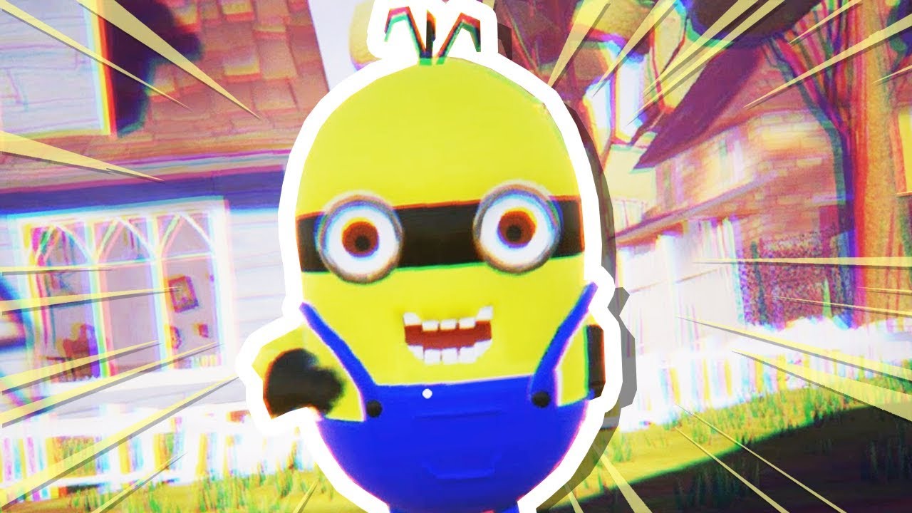 Neighbor Is A Minion Now Hello Neighbor Mods - dantdm playing hello neighbor in roblox