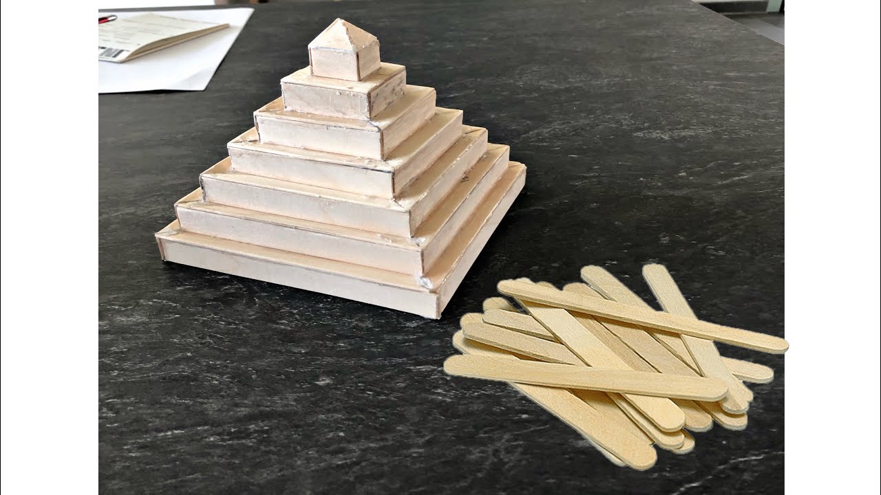 The *PYRAMID* from Popsicle sticks - YouTube