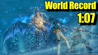 【FF7R】| SpeedRun World Record ▰ Yuffie VS Top Secrets in 1:07 【Final Fantasy 7 Remake Intergrade】