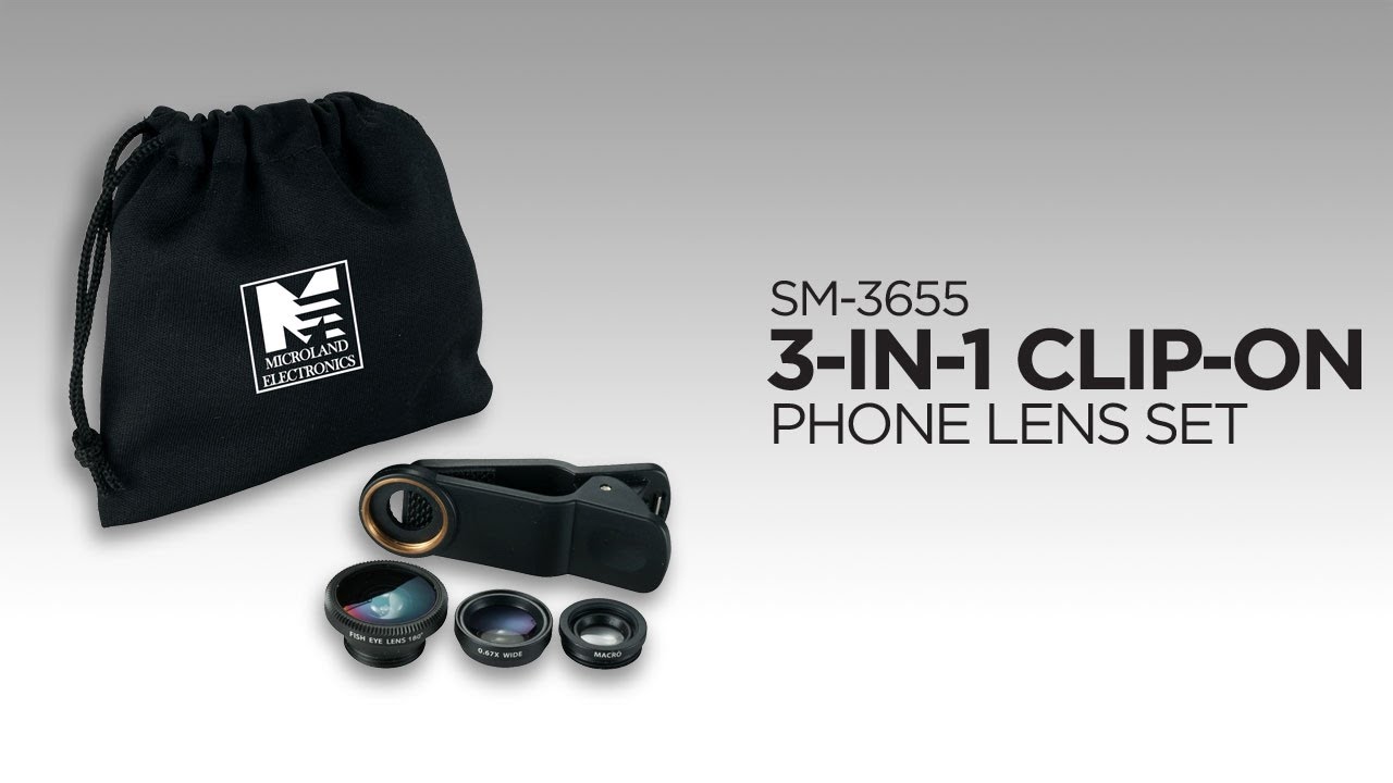 SM3655 3In1 ClipOn Phone Lens Set YouTube