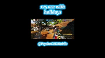 1v5 ace with holidays #codm #codmobile #callofdutymobile #sniping #shorts