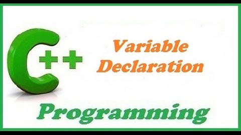 variable declaration in c++