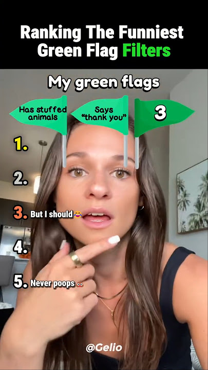 Ranking the Funniest Green Flag Filters🤣 #ranking #funny #tiktok #filter