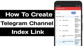 How To Create Telegram Channel Index Link screenshot 5