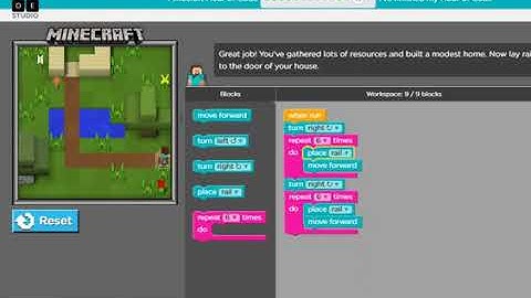 Minecraft Hour of Code Level 13