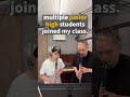 The last year for some reasons multiple junior high school students joined my class. They are all gr
