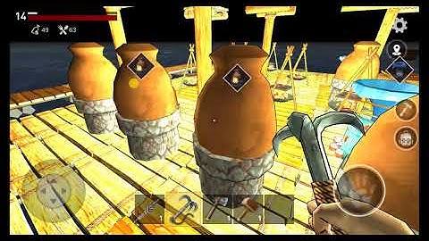 [Game Raft] Tập 03 ➤ Cách tạo lộp dùng để bất Tôm càn - ❀Sinh tồn trên biển