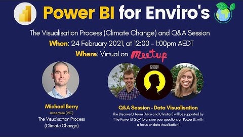 #5 Power BI and Data Analytics for Enviros Meetup - Data Visualisation