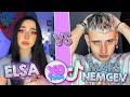 Elsa vs maks nemcev  xo team tiktok xoteam tiktok kikakim