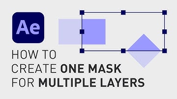 How to create mask with shape layer for multiple layers