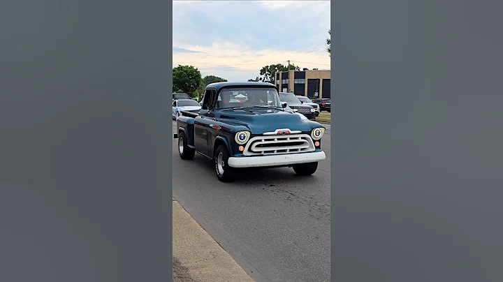 1957 Chevrolet 3100 Classic Pickup Truck Drive By Engine Sound Woodward Dream Cruise 2025