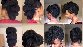 Mitindo/Styles mbalimbali za kisasa za  kufunga nywele natural/za asili. Trending long hairstyles.