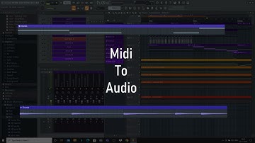 How to convert Midi to Audio Clip| FL Studio Basics