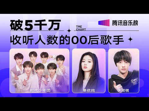 破五千萬人數收聽的00後歌手 時代少年團、李潤祺、單依純表現優異