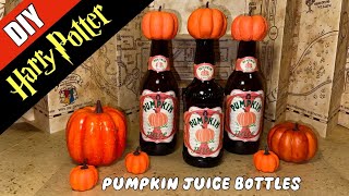 Details ⚡️Harry Potter DIY: Pumpkin Juice Bottles - Prop News