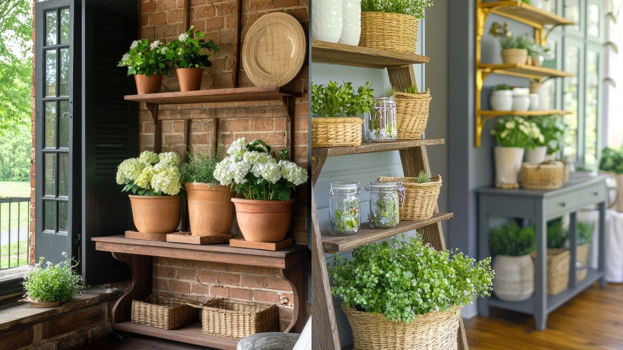Old Furniture, New Life | Vintage Farmhouse Plant Styling with Repurposed Pieces