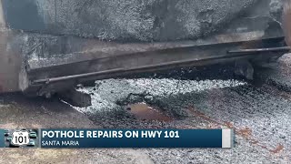 Caltrans begins post-storm two-day pothole repair project on Highway 101 from Santa Maria to ...