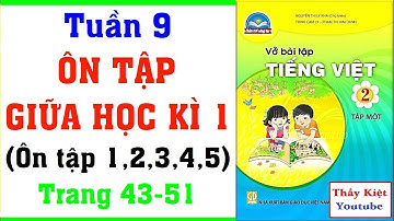 Vở Bài Tập Tiếng Việt Lớp 3 Tuần 9 | Ôn Tập Giữa Học Kì 1 | Trang 43-51 | Chân Trời Sáng Tạo