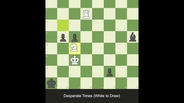 💎Desperate Times (White to Draw)🍨