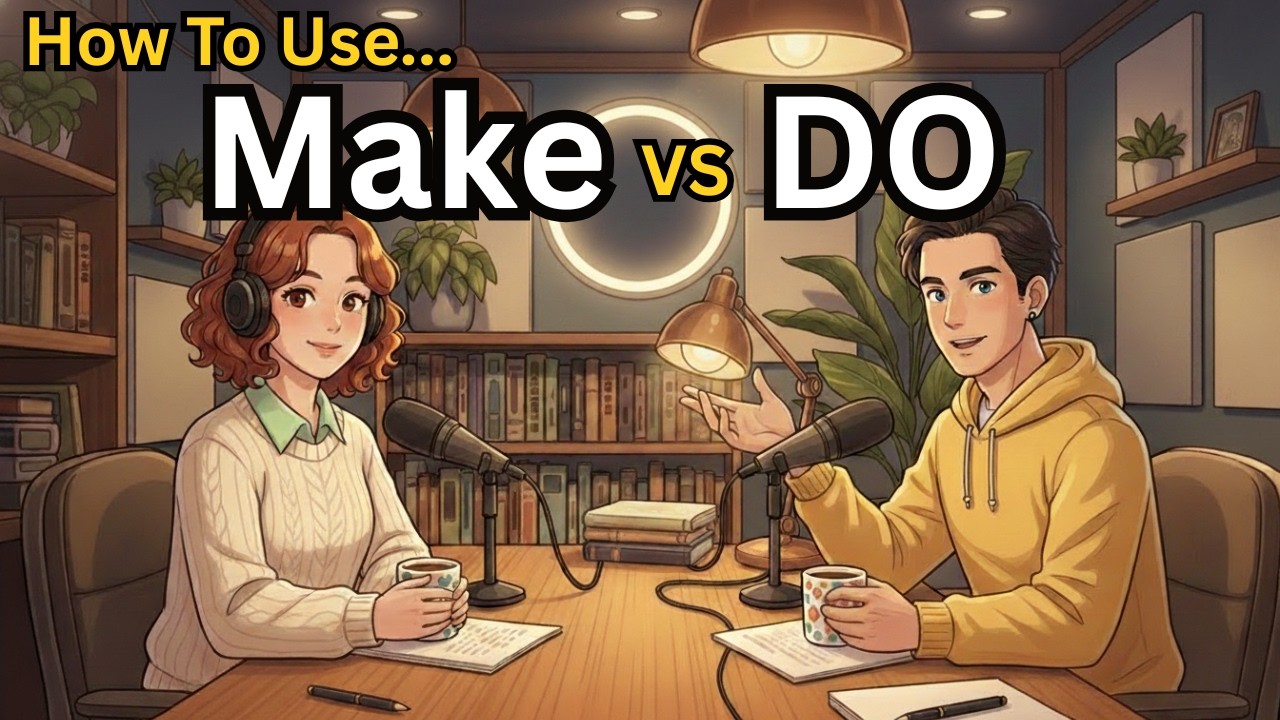 How to use “Make” vs “Do”? | Easy English Conversation Practice A1–B2