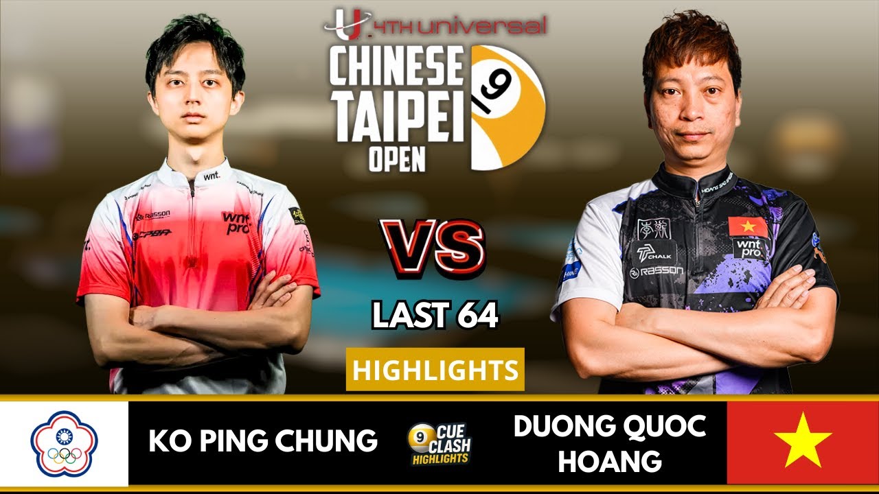 Ko Ping Chung VS Duong Quoc Hoang | Last 64 | 2026 Chinese Taipei Open Pool 