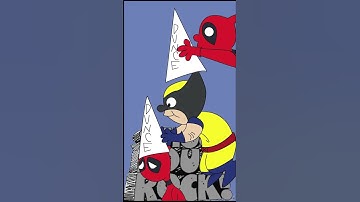 Deadpool vs. Wolverine #marvel #deadpool #wolverine #funny #animation #rap #shorts