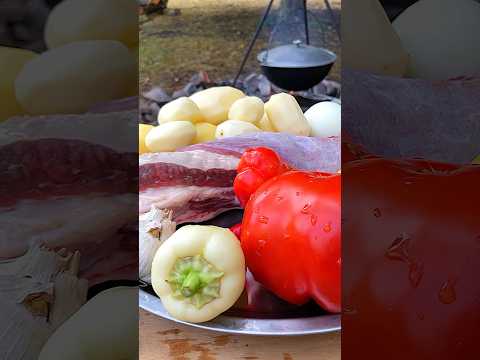 Шулюм в казане проще простого #рецепт #природа